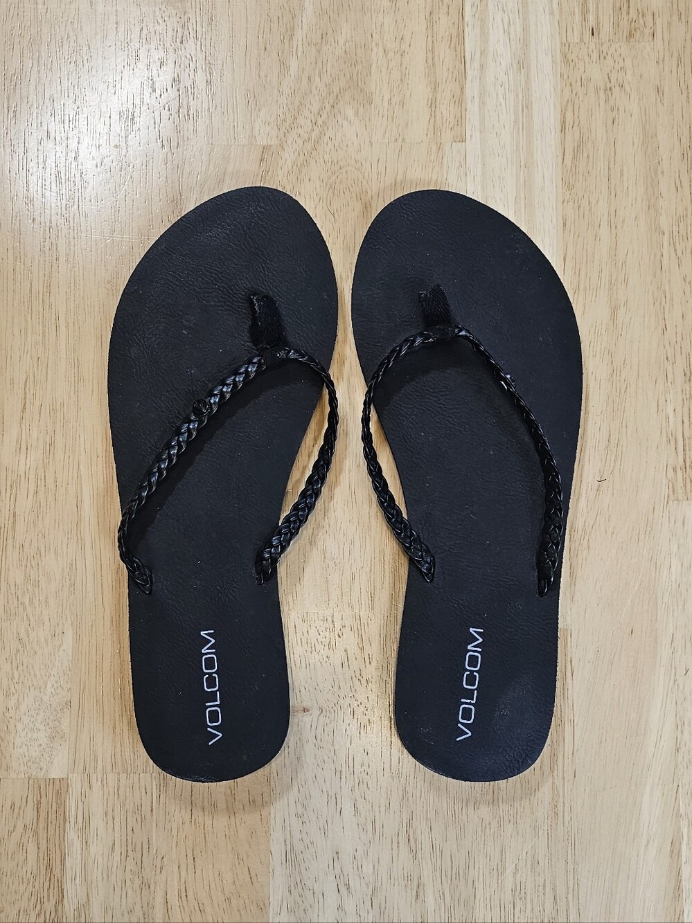 Volcom Vacation Black Braided Strap Sandals